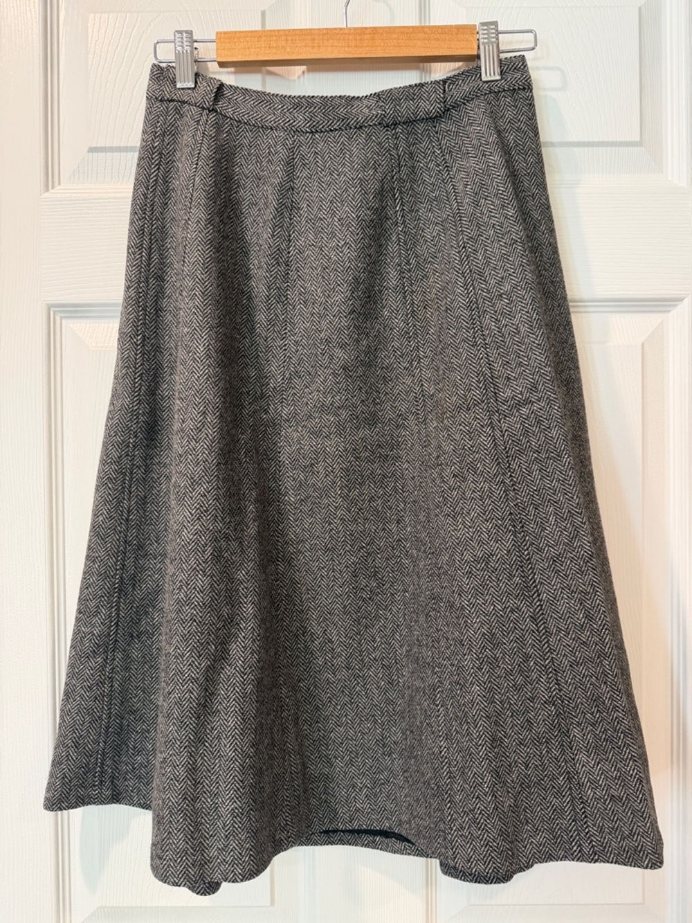 True Vintage 1950’s ILGWU Herringbone A-Line Skirt